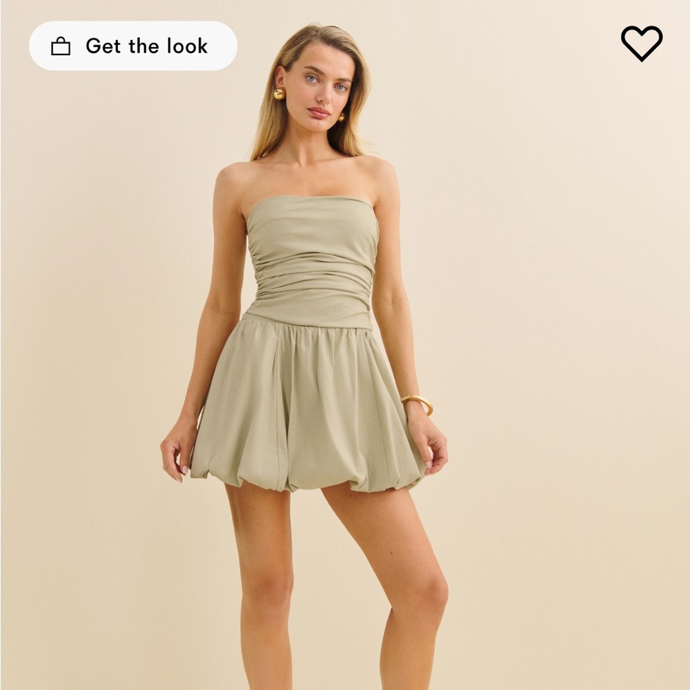 Reformation Clea Dress Green - Size 2